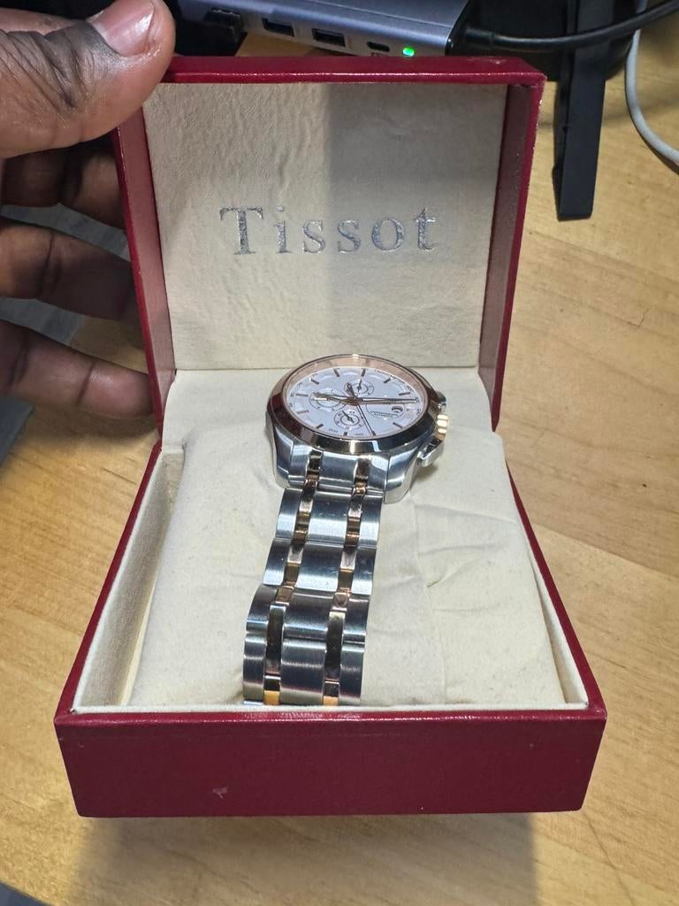 Tissot chronograaf automatisch horloge, Overige merken, Staal, Staal, Polshorloge