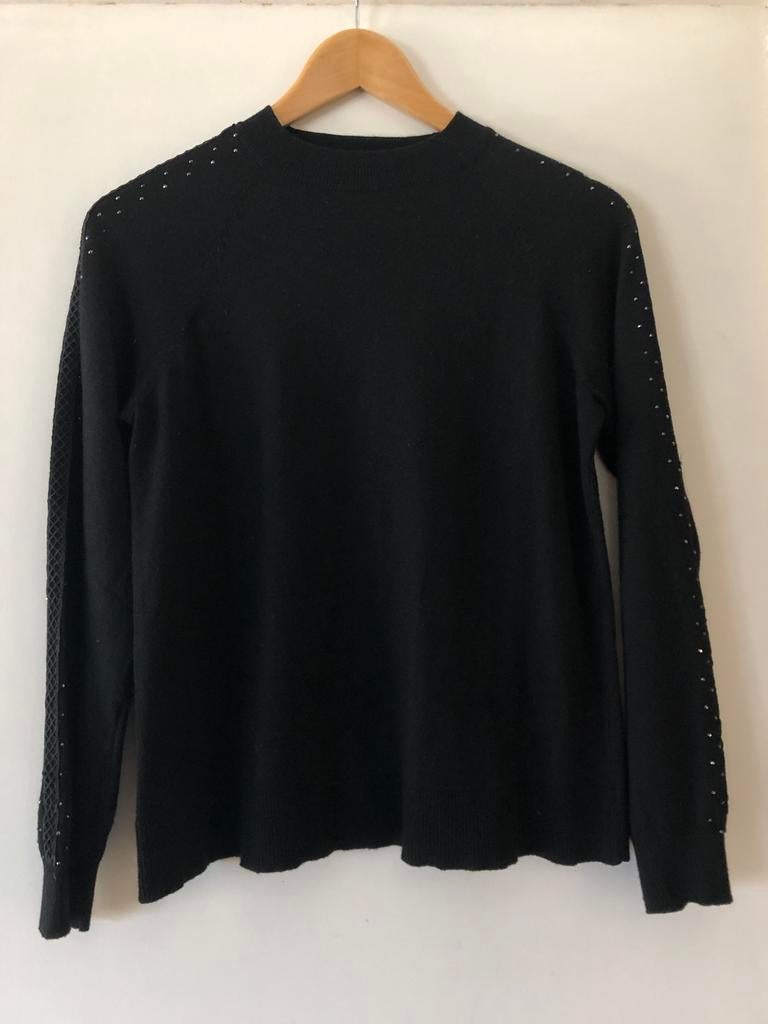 Pull van Cortefiel met steentjes maat S, Cortefiel, Zwart, Ophalen of Verzenden, Zo goed als nieuw