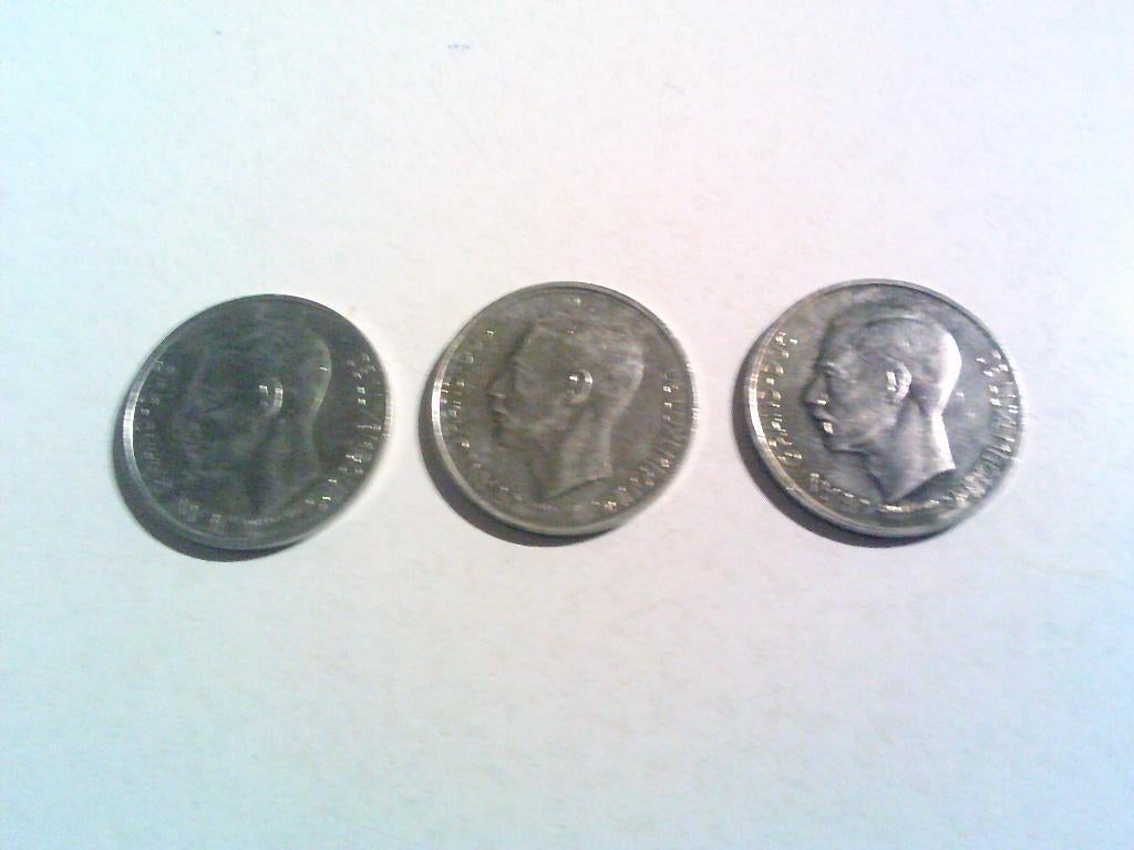 3x 10 frank jean grand - duc de luxembourg, Ophalen, Overige landen, Losse munt