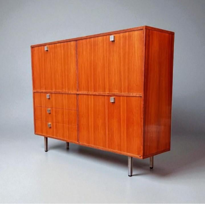 Dressoir Vintage Secretary Bar Alfred Hendrickx 1960's, Huis en Inrichting, Kasten | Buffetkasten, Zo goed als nieuw, Ophalen