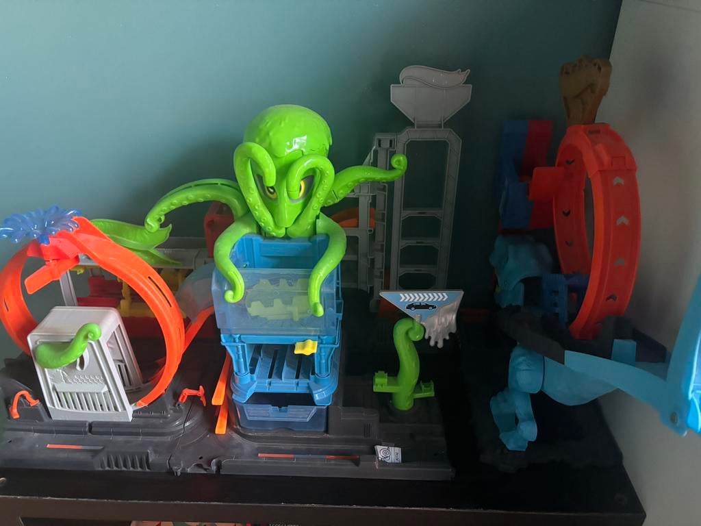 Hotwheels lot, Ophalen, Zo goed als nieuw, Racebaan, Hot Wheels