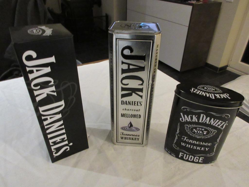 Blikken doos metalen doos JACK DANIEL'S Whiskey 3 exemplaren, Verzamelen, Ophalen
