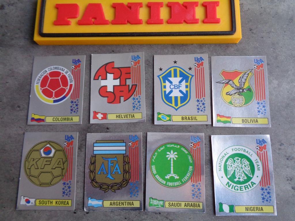AUTOCOLLANTS DE FOOTBALL PANINI COUPE DU MONDE 94 EMBLÈMES D, Enlèvement ou Envoi
