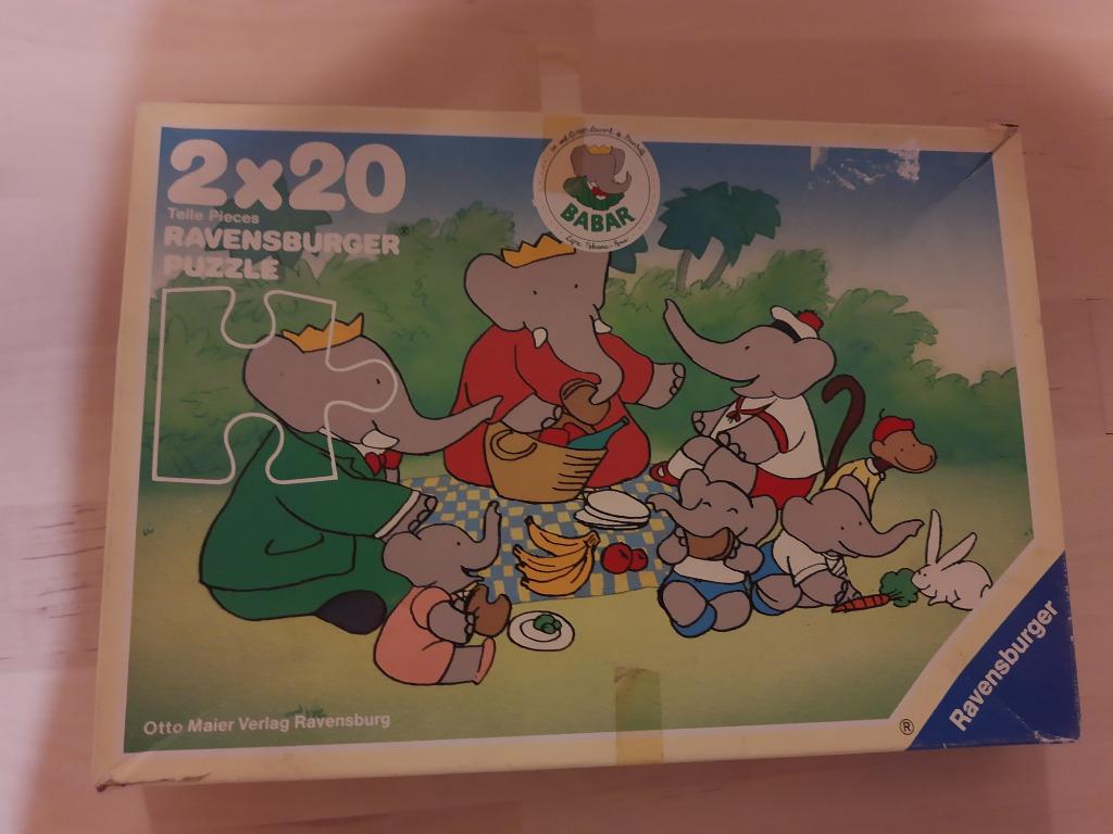 Babar : Vintage Puzzel, Collections, Enlèvement ou Envoi, Utilisé, TV, Autres types
