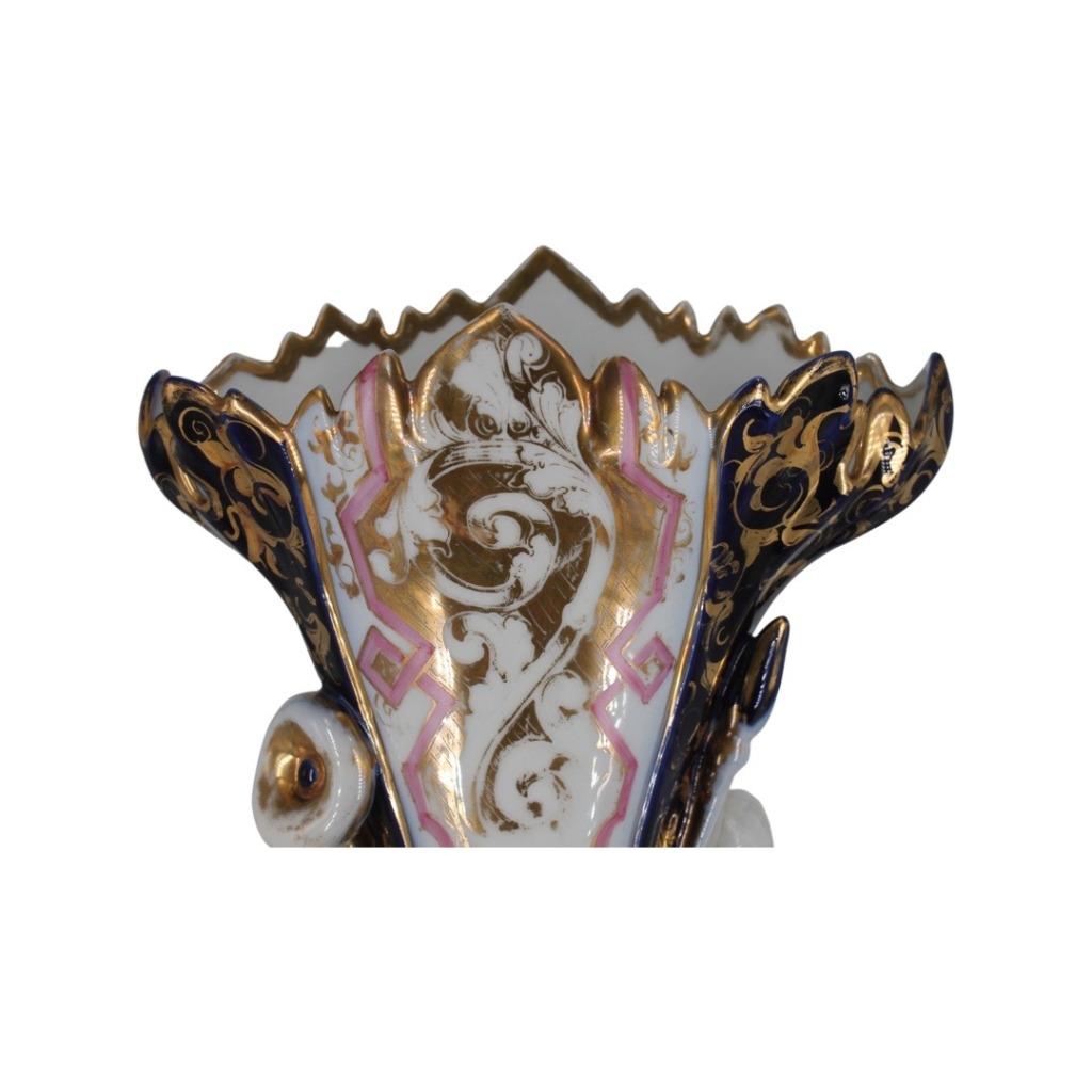 Grote porseleinen kegel — Old Brussels, Antiek en Kunst, Ophalen of Verzenden