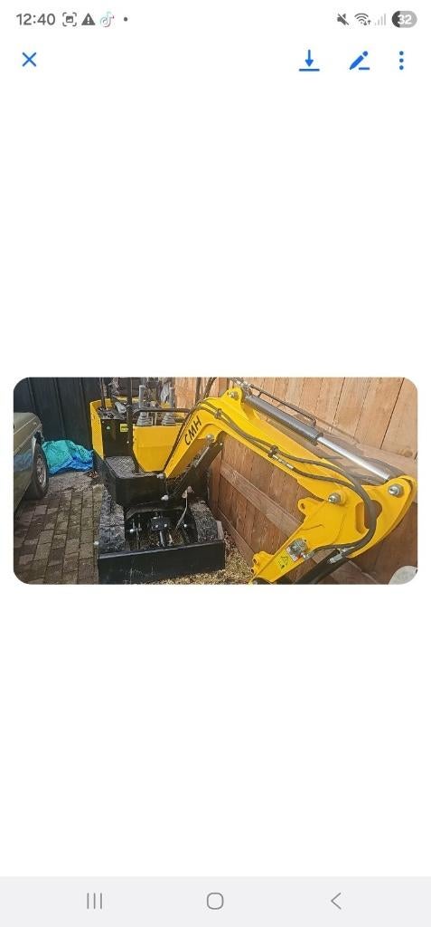 Minipelle à vendre avec godet de 80 cm supplémentaire, Enlèvement, Neuf