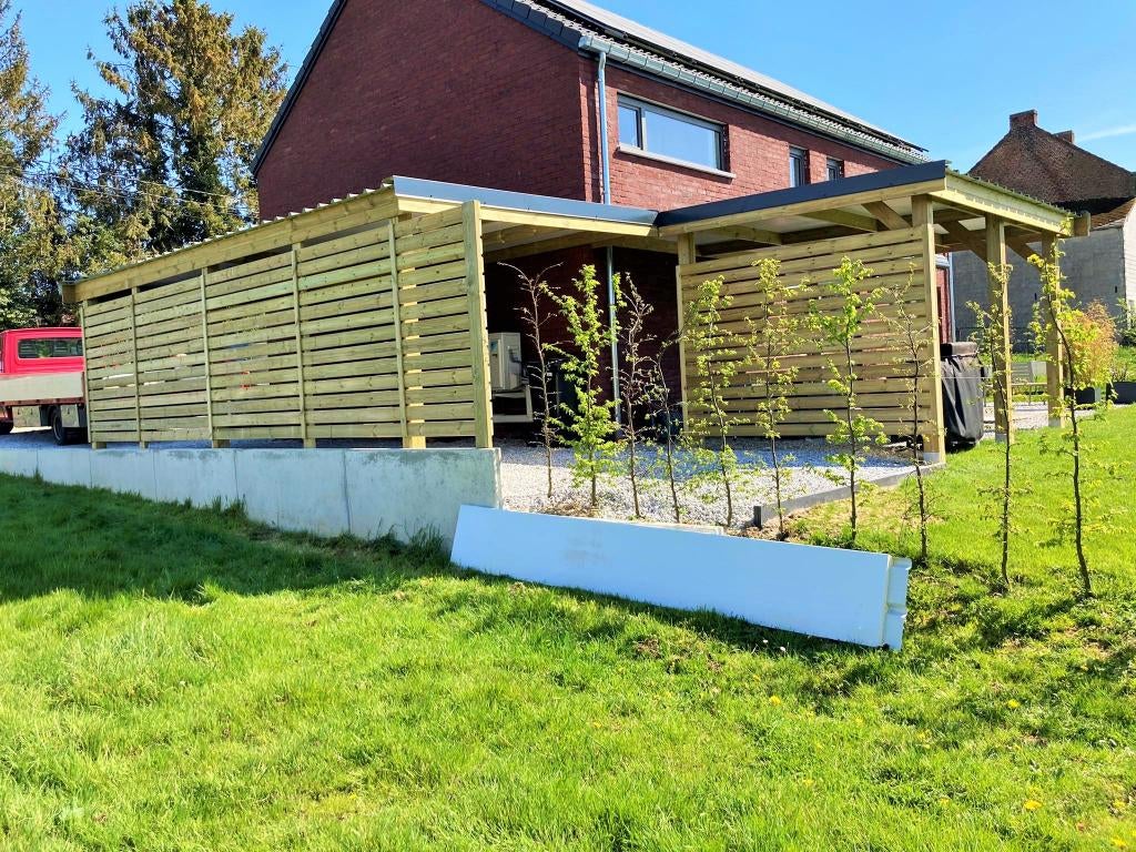 BELGOCHALET Fabricant abri,garage,carport bois., Jardin & Terrasse, Abris de jardin, Neuf, Abri de jardin, Bois, Enlèvement ou Envoi