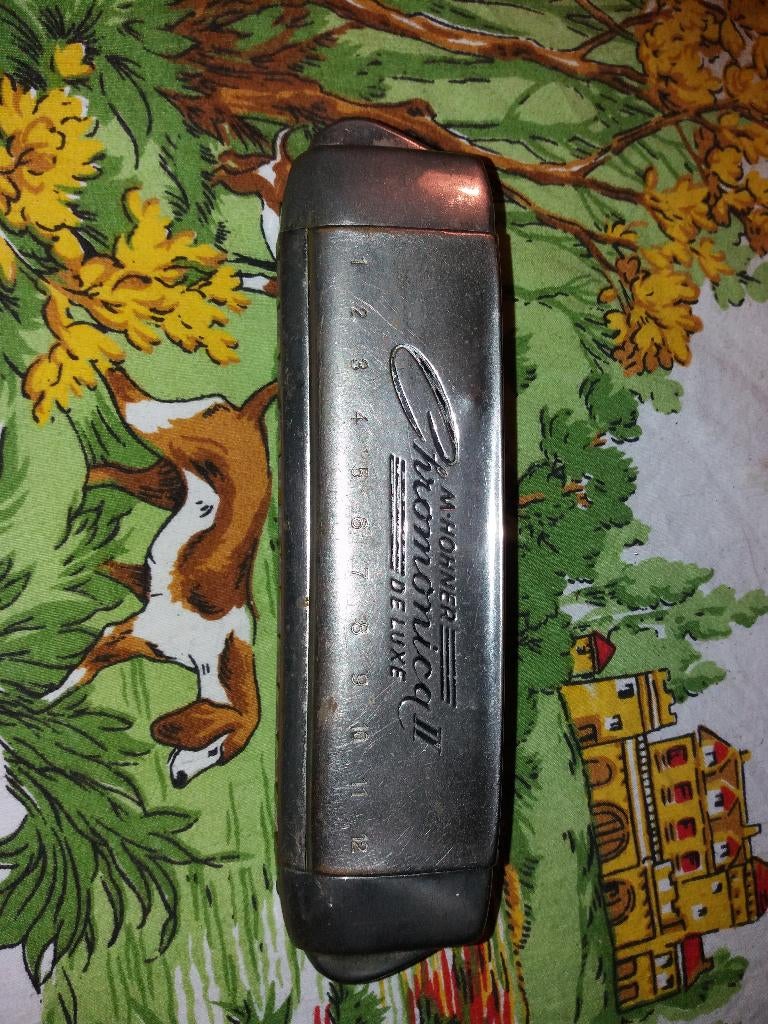 Vintage M. Hohner Chromonica II Deluxe, Muziek en Instrumenten, Blaasinstrumenten | Mondharmonica's, Gebruikt, C-mondharmonica