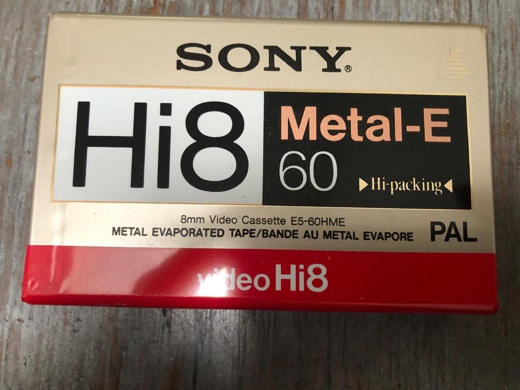 SONY HG Tape Hi8 60 minuten Hi-8 HME verdampte metalen tape, Ophalen, Sony