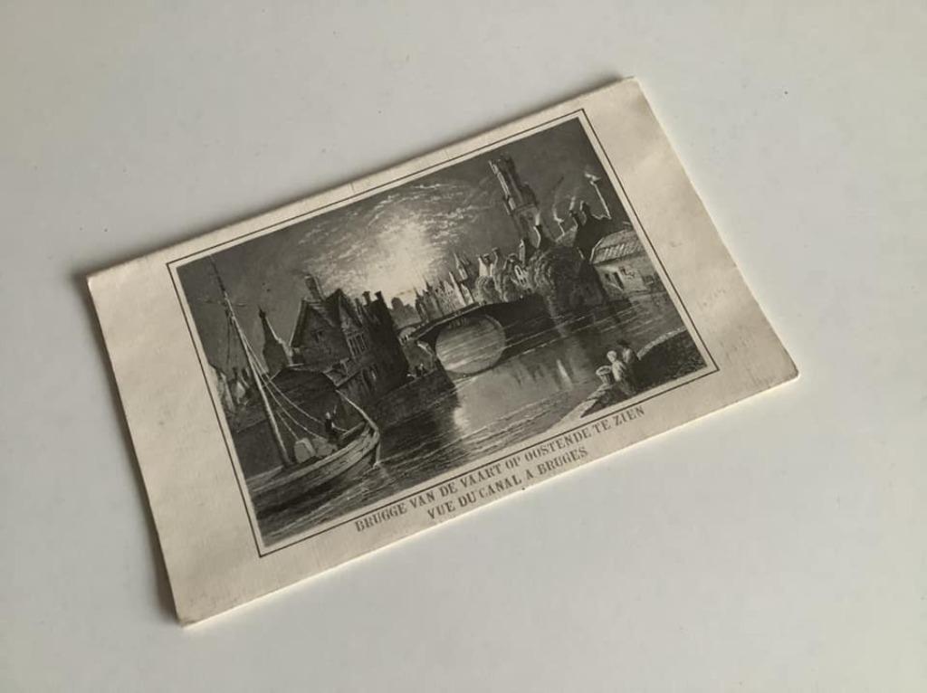 Carte pliable avec croquis de 4 villes, Livres, Enlèvement ou Envoi, Comme neuf