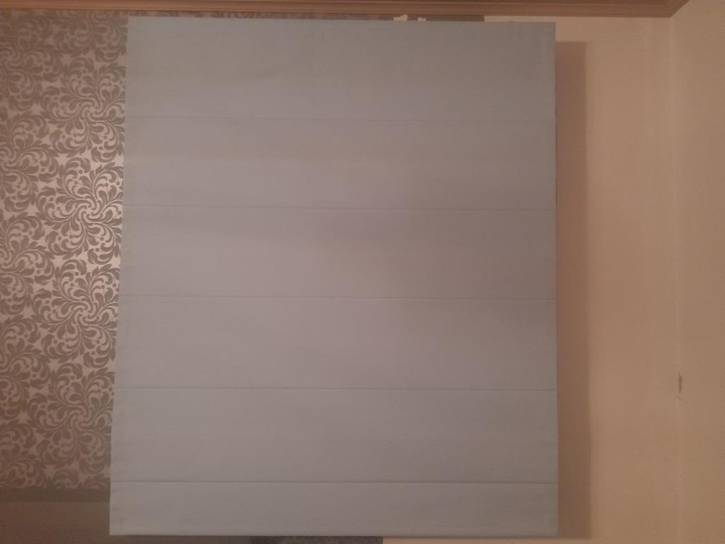 2 rolgordijnen gordijnen lichtblauw screens, Ophalen, 100 tot 150 cm, Blauw, Zo goed als nieuw