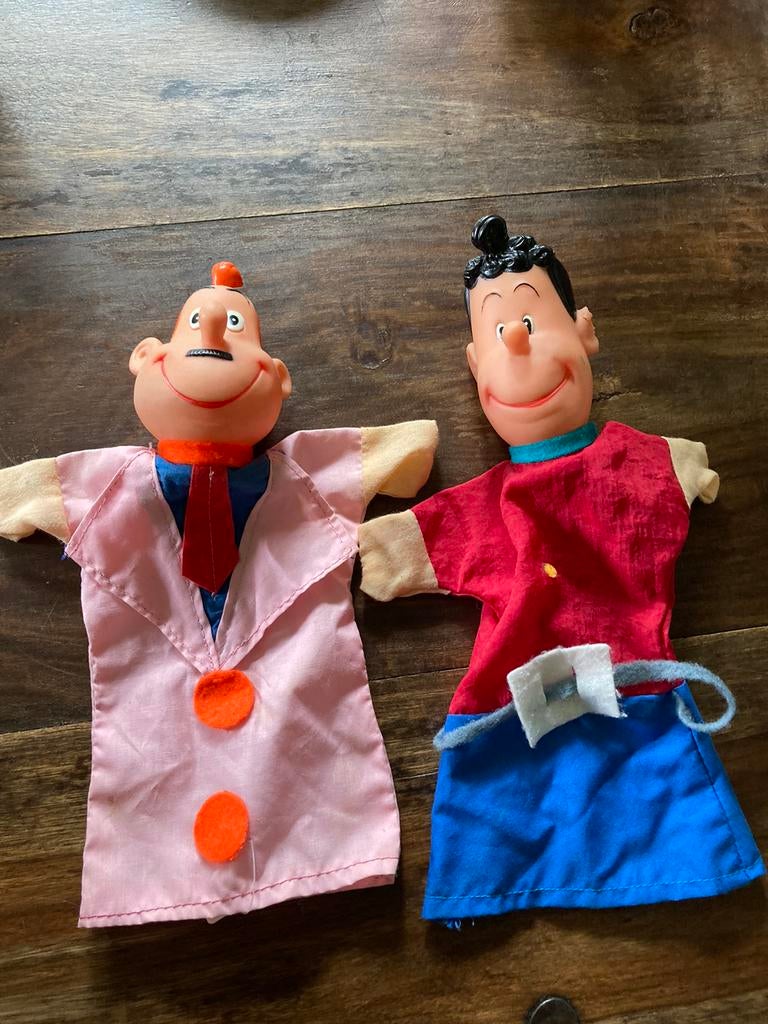 Vintage handpoppen Samson & Gert (gert en alberto), Ophalen of Verzenden