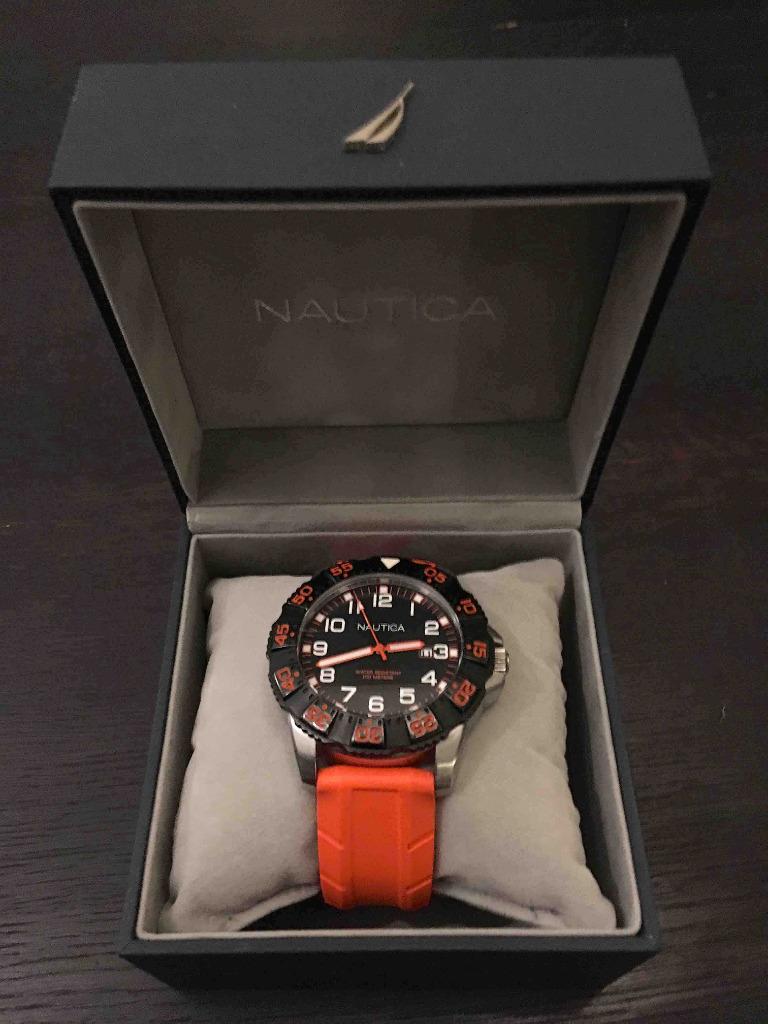 Nautica herenhorloge, Handtassen en Accessoires, Horloges | Heren, Overige merken, Overige materialen, Polshorloge, Overige materialen