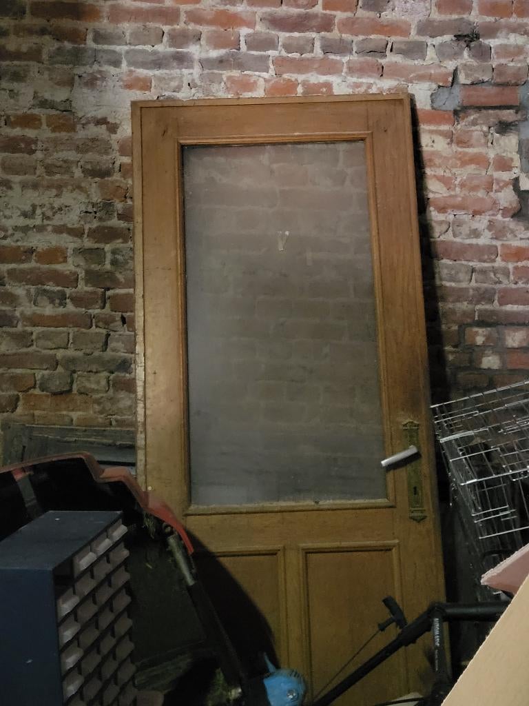 Porte en chêne, Enlèvement, Comme neuf, Verre, Porte intérieure