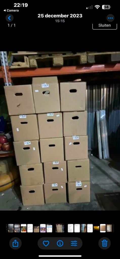 Verhuisdozen, Bricolage & Construction, Casiers & Boîtes, Comme neuf, Enlèvement