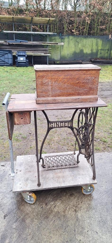 Oude naaimachine opknappertje, Ophalen