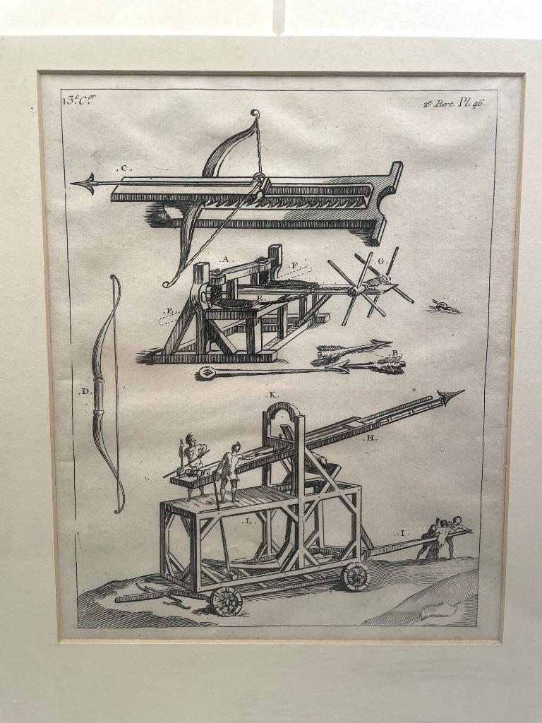 Eau-forte encadrée – Pl. 46 Dandré Bardon - Cochin Lejeune, Enlèvement ou Envoi