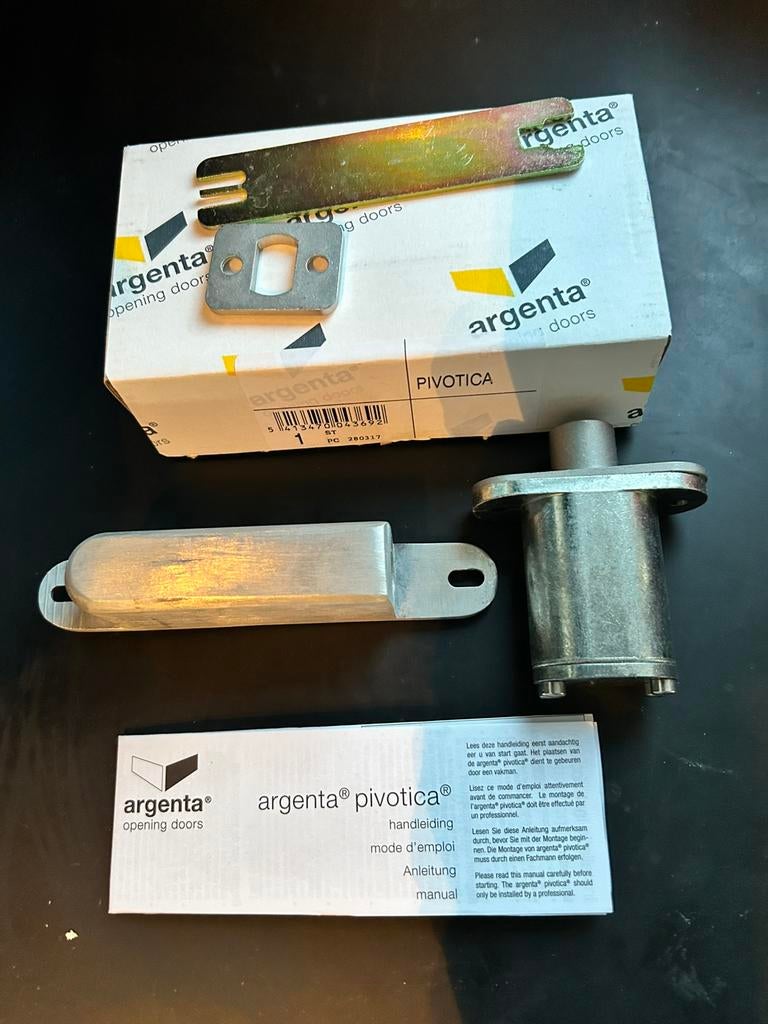 5 x Argenta Pivotica Taatsscharnieren, Ophalen, Nieuw, Metaal, Binnendeur