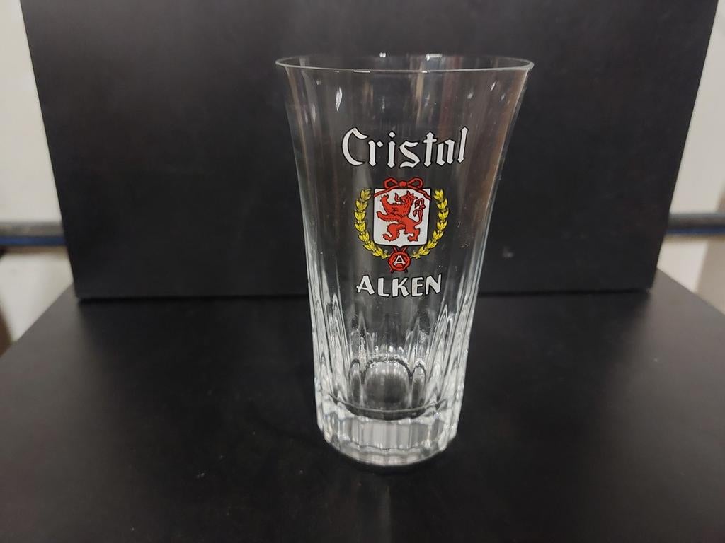 Cristal Alken oud tulpjes bierglas, Verzamelen, Ophalen of Verzenden, Zo goed als nieuw, Bierglas
