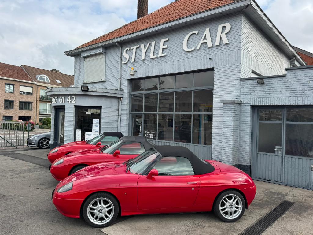 Fiat Barchetta 1.7i Oldtimer Leder, Auto's, Fiat, Zwart, Cabriolet, Leder, Handgeschakeld
