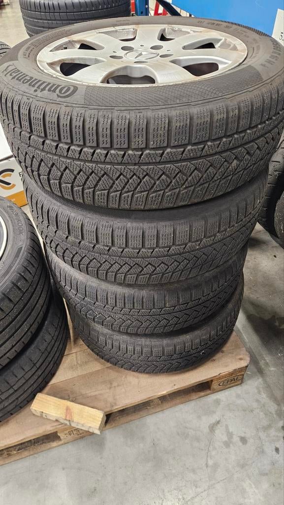 Set winterwielen Mercedes C en E klasse, Auto-onderdelen, Ophalen, Band(en)