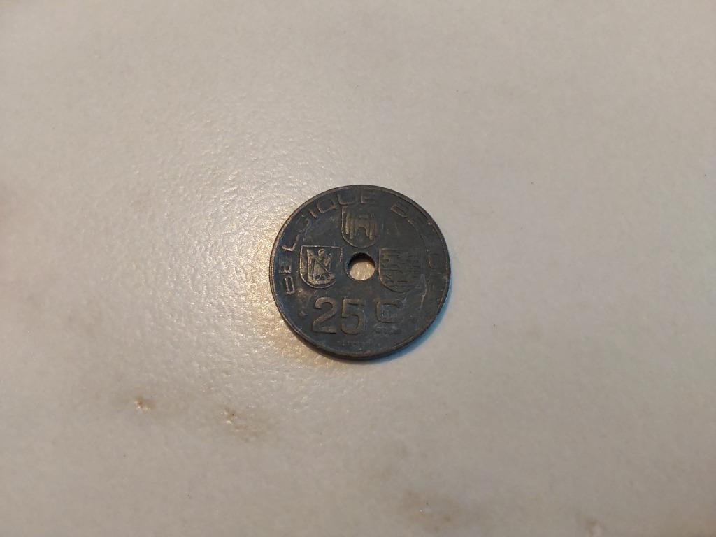 België - 25 cent - 1946, Ophalen