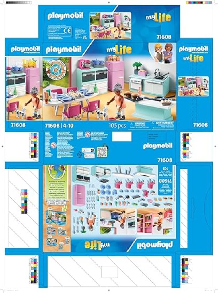 Cuisine PLAYMOBIL avec îlot LIVRAISON GRATUITE, Envoi, Neuf, Ensemble complet