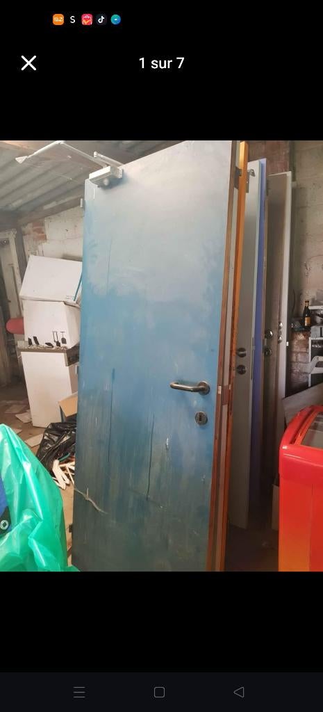 Porte coupe feu RF 30, Enlèvement, Utilisé