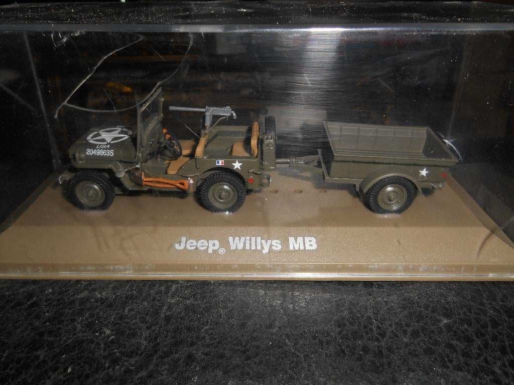 Jeep Willis MB 1/43 ( Atlas), Ophalen of Verzenden