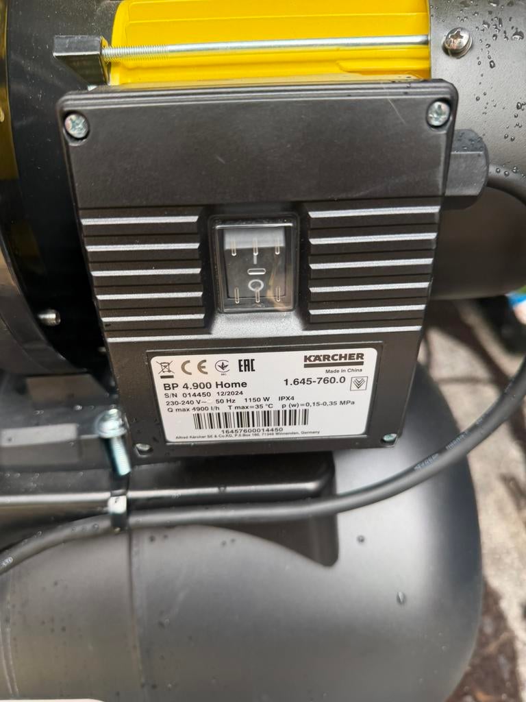 Hydrofoor polo karcher, Tuin en Terras, Waterpompen, Ophalen