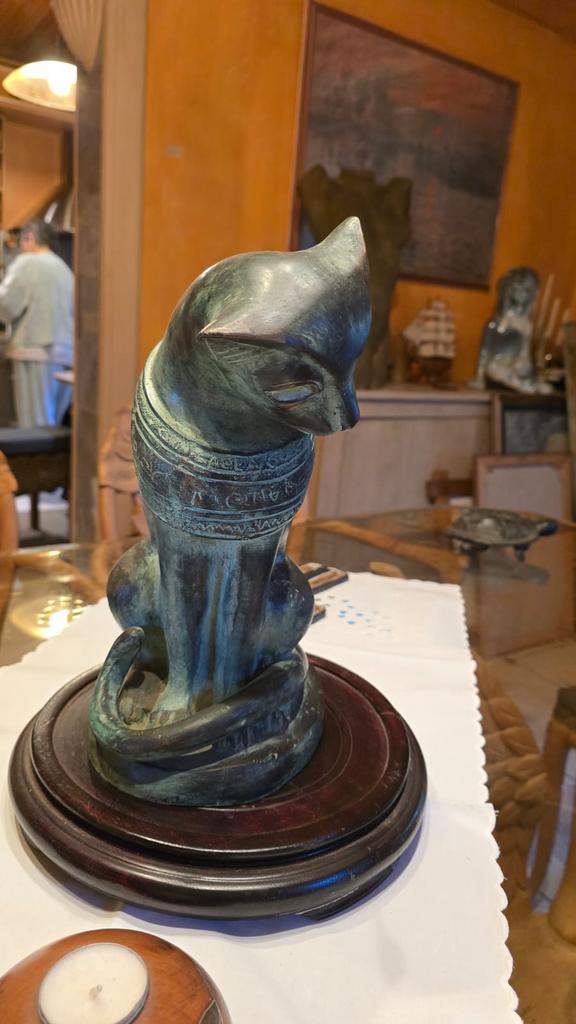 Egyptische kat, Ophalen, Brons