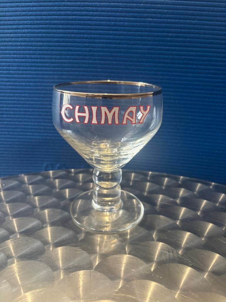 Chimay geëmailleerd glas, Verzamelen, Biermerken, Nieuw, Glas of Glazen, Overige merken, Ophalen of Verzenden