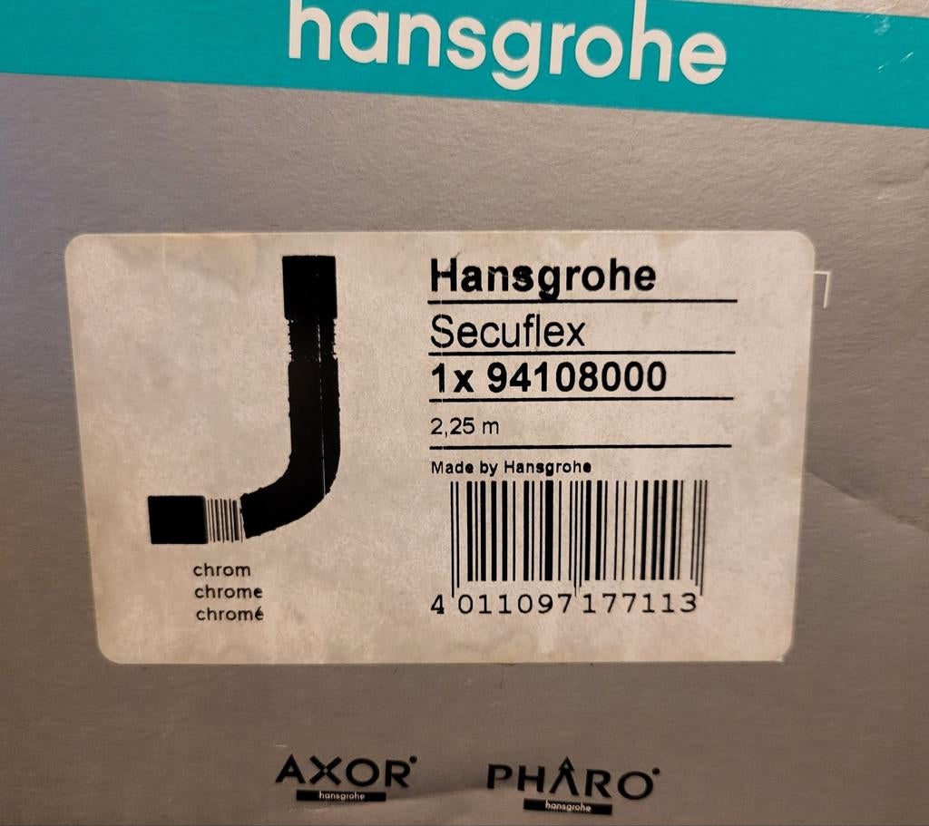 Hansgrohe Secuflex nieuw., Doe-het-zelf en Bouw, Sanitair, Ophalen of Verzenden, Zo goed als nieuw