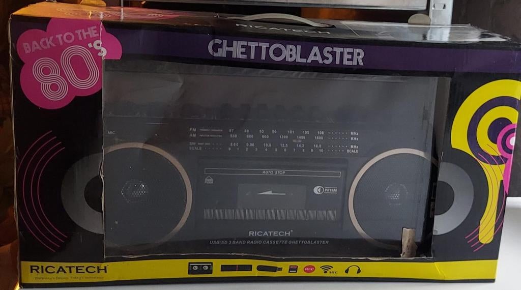 Ricatech PR1980  Ghettoblaster, Audio, Tv en Foto, Ophalen of Verzenden, Nieuw, Radio, Met cd-speler