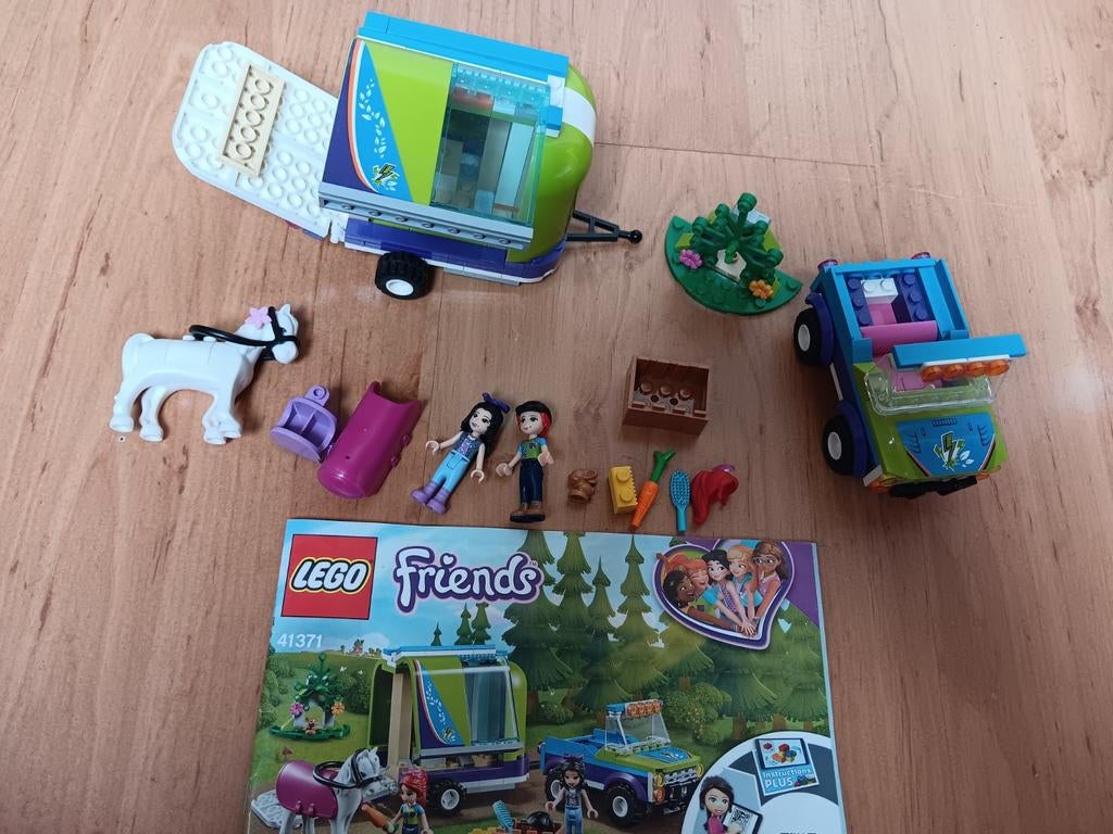 Lego friends 41371 Mia's paardentrailer, Ophalen, Zo goed als nieuw, Complete set, Lego