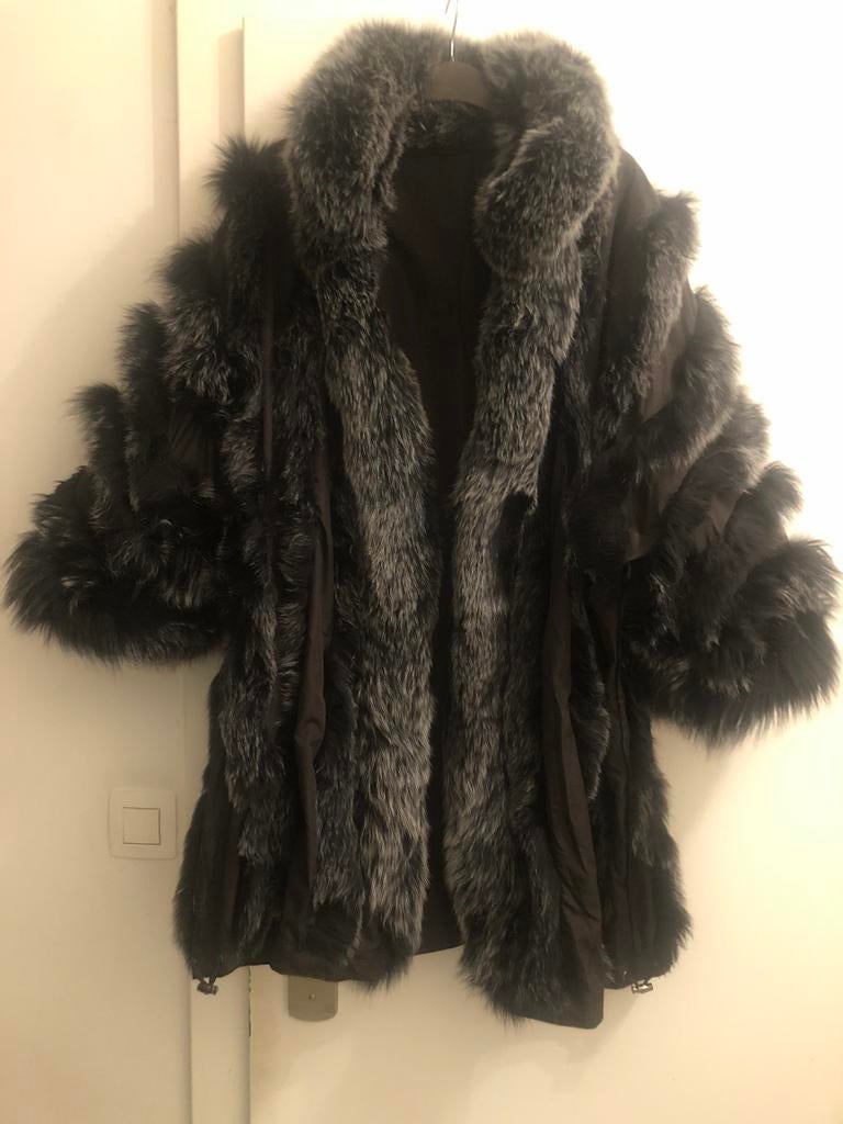 Manteau réversible en renard bleu - Taille : 38, Vêtements | Femmes, Vestes | Hiver, Porté, Bleu