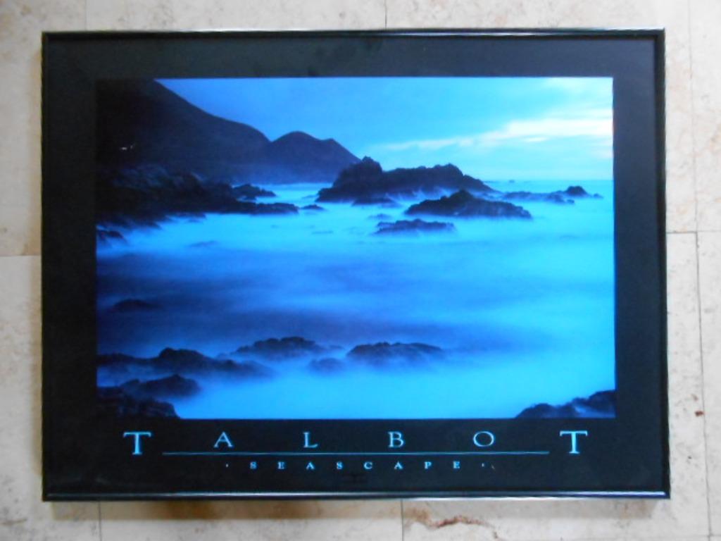 Affiche de paysage marin Bob Talbot avec cadre noir 80 x 60, Avec cadre, Rectangulaire horizontal, A1 jusqu'à A3, Animal et Nature