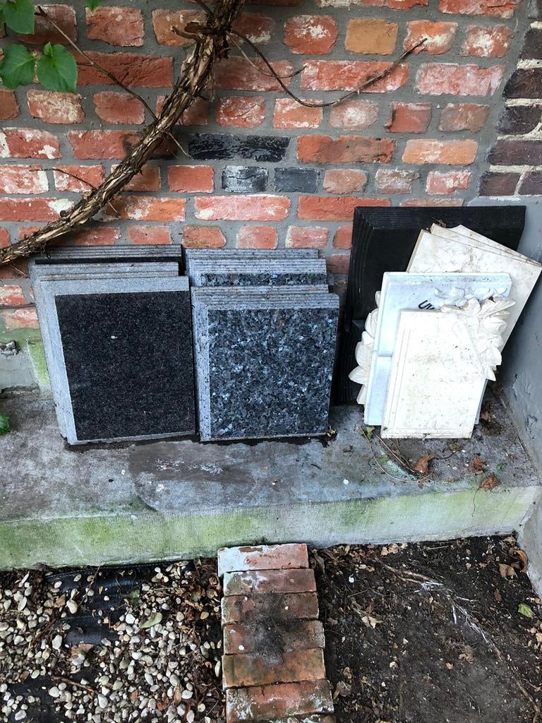 MARMER NATUURSTEEN PLATEN ZERK ZWART GRIJS WIT, Enlèvement ou Envoi