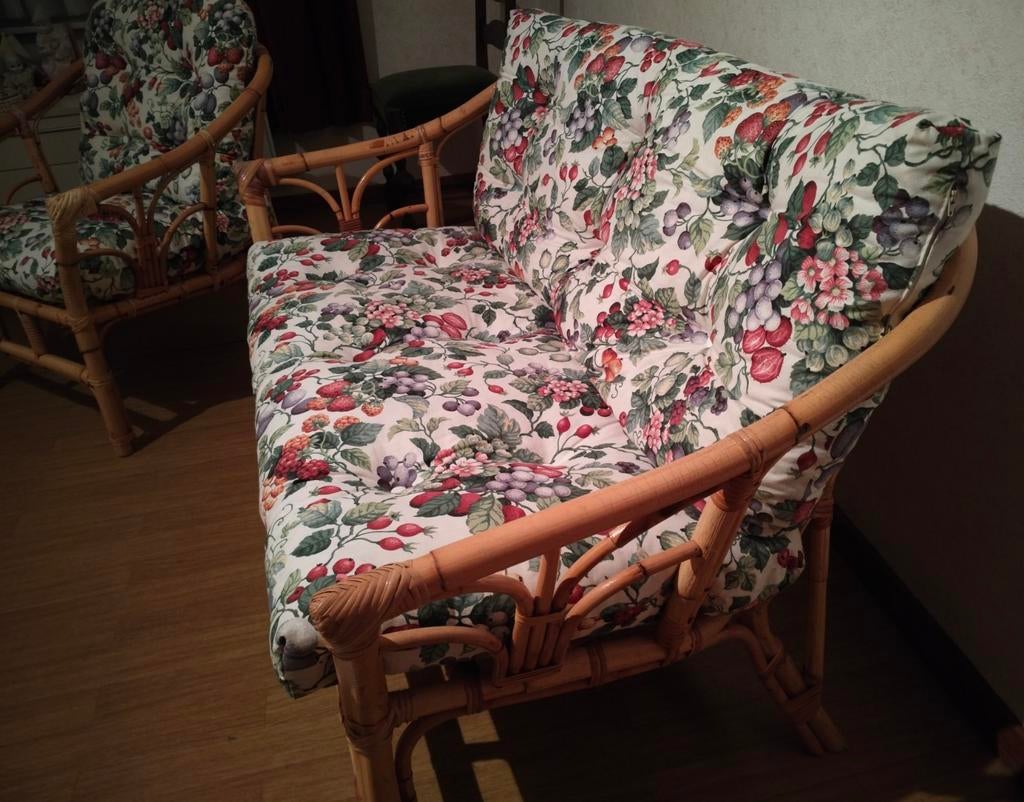 Rieten tuin, veranda set, Ophalen