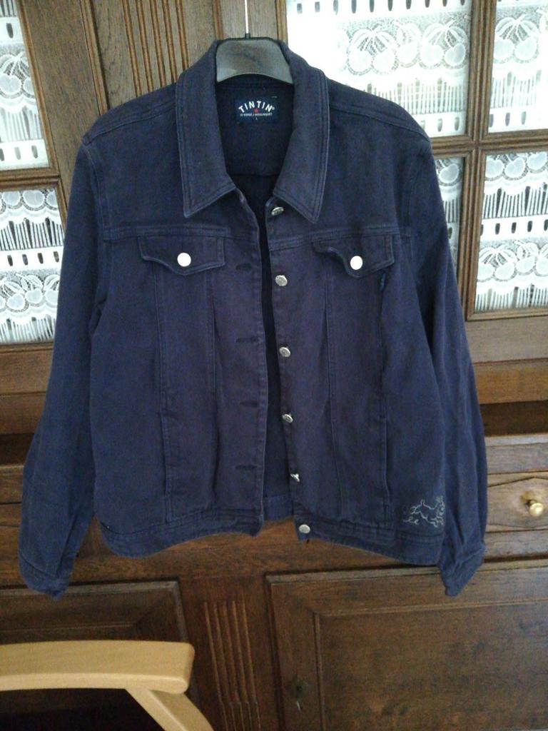 Veste bleu marine Tintin. Taille L. Neuve., Enlèvement ou Envoi, Comme neuf, Bleu
