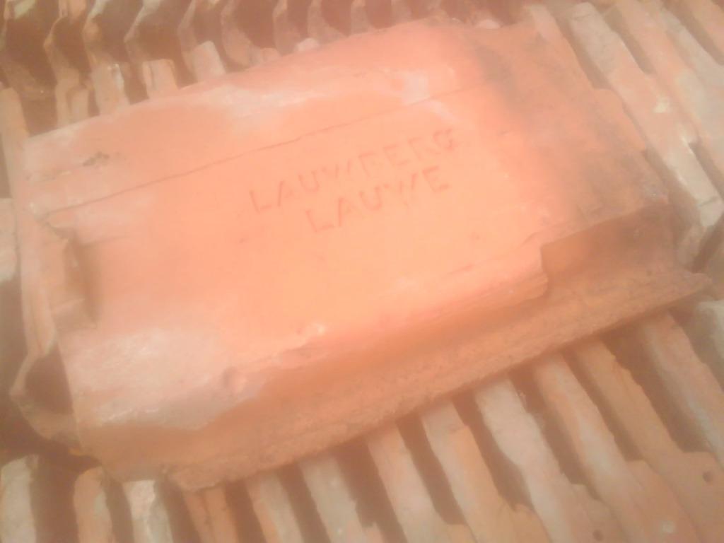 dakpannen Lauberg,nokpannen Pot Ster, Doe-het-zelf en Bouw, Gebruikt, Steen of Klei, Ophalen of Verzenden, Dakpannen