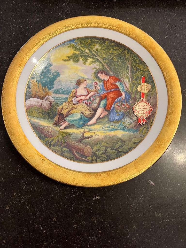 Assiette murale en porcelaine The Romantic Period, Antiek en Kunst, Ophalen