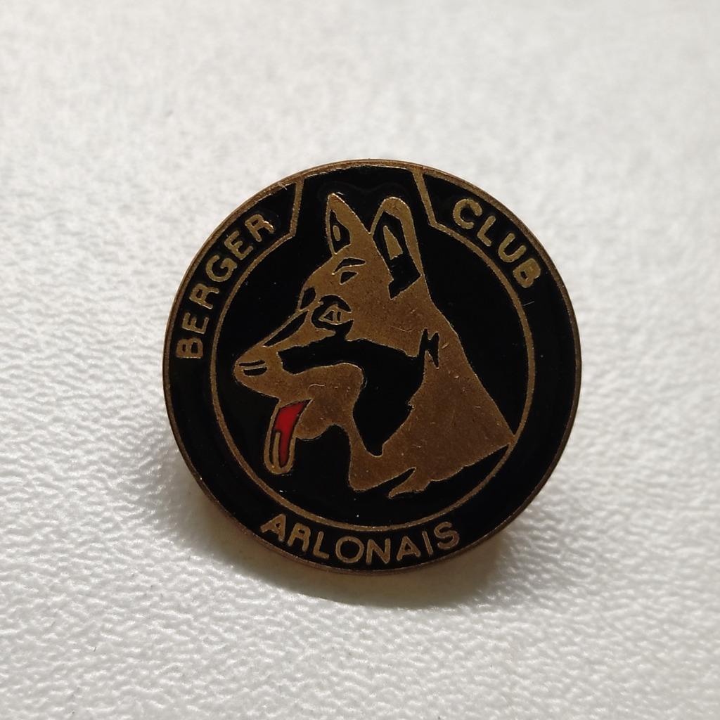 BADGE PINS ARLON CHIEN BERGER CLUB ARLONAIS, Enlèvement ou Envoi