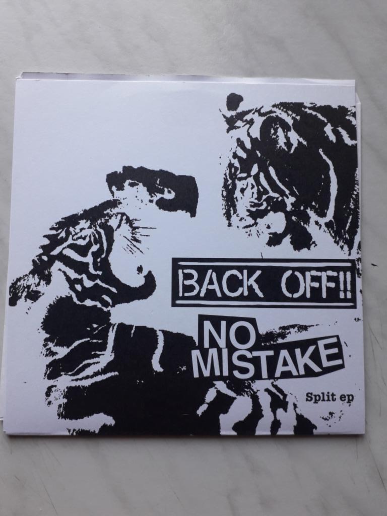 No Mistake / Back Off!! (split 7") hardcore, Verzenden
