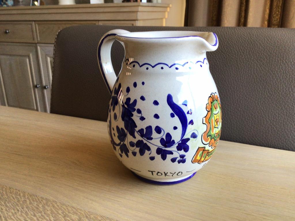 Beschilderde kan, Antiek en Kunst, Ophalen of Verzenden