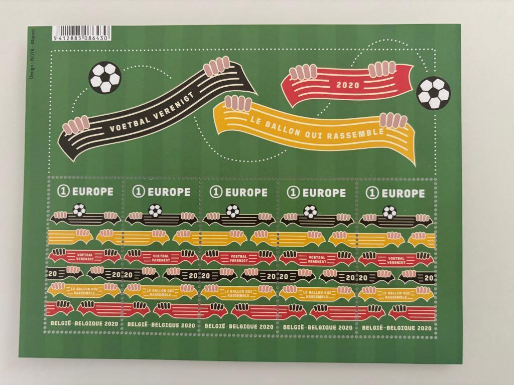 België 2020 n N202011 VEL Voetbal Verenigt, Ophalen of Verzenden, Postfris