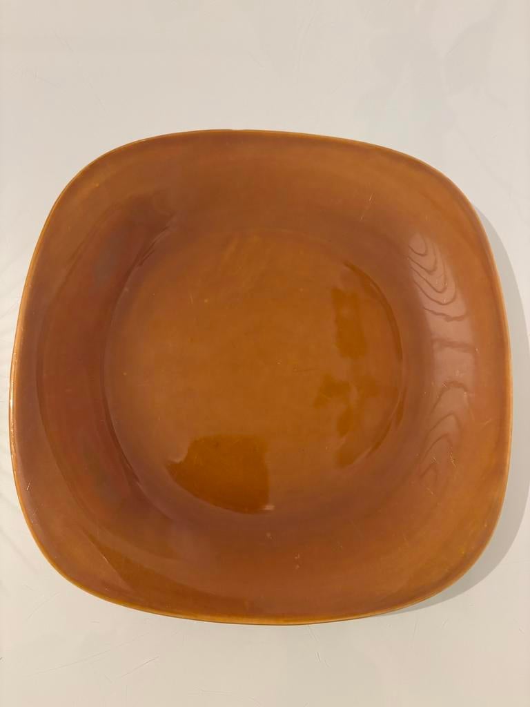 Villeroy & Boch bord bruin 22cm - perfect, Antiek en Kunst, Antiek | Servies los, Ophalen of Verzenden