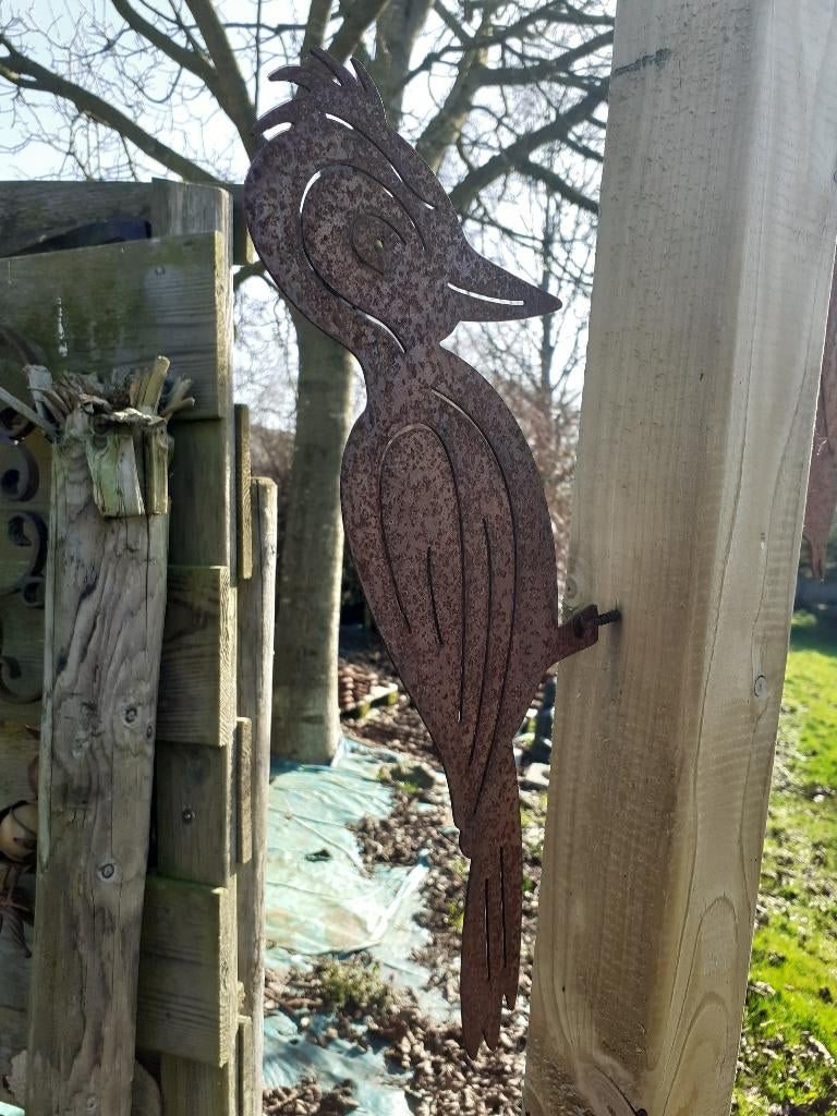 METALEN PLECTRUM OM TE BEVESTIGEN, Tuin en Terras, Tuinbeelden, Ophalen of Verzenden, Nieuw, Metaal, Dierenbeeld