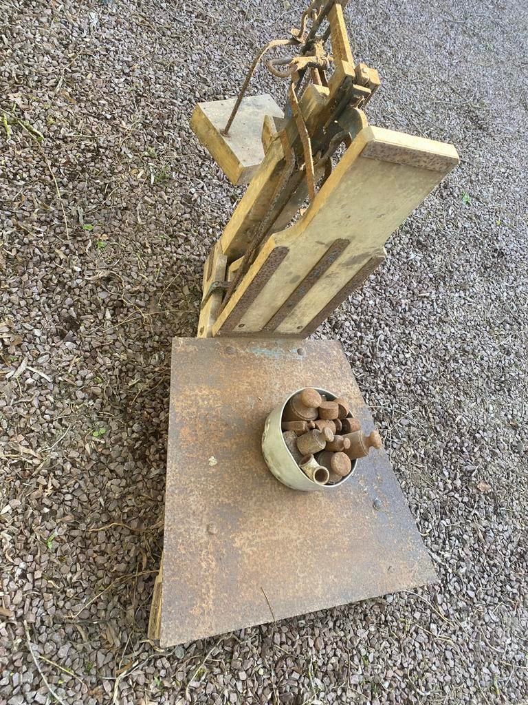 Bascule, Enlèvement, Utilisé, Balance au sol