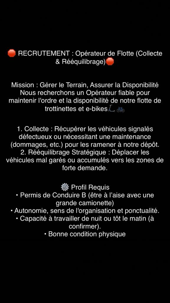 Chauffeur permis B, Offres d'emploi